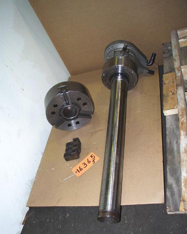 12″,MMK,3-Jaw Power Chuck W/Cylinder,3.5″ Thru Hole,Set of Hard Jaws