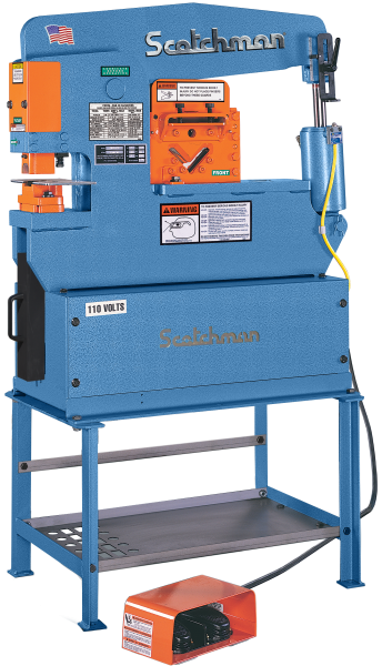 3″ x 3″ x 5/16″ SCOTCHMAN  PORTA-FAB 45, 45 Ton, Hyd, Punch, Angle & Bar Shear, New