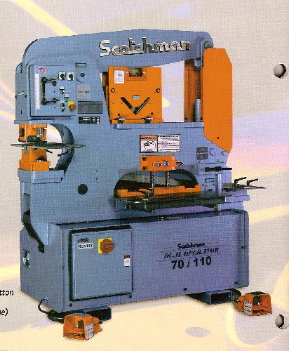 6″ x 6″ x 1/2″ SCOTCHMAN, No. DO 70/110-24M, 70 Ton, Dual Operator, New