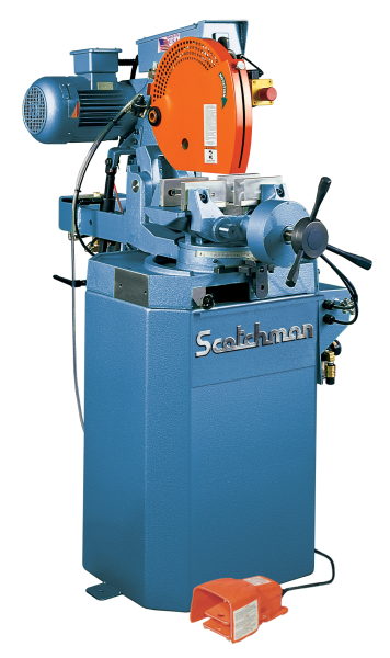 14″, SCOTCHMAN CPO 350 NFPKPD, Miter, 1500/3000 RPM, Coolant, 3 HP, New