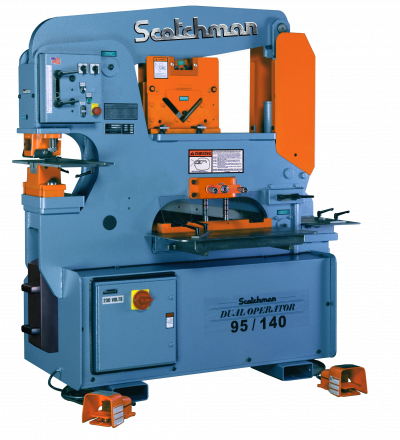 6″ x 6″ x 1/2″, SCOTCHMAN, No. DO 95/140-24M, 95 Ton, Hyd, Dual Operator, New