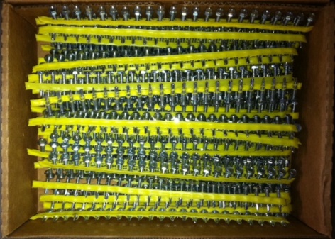 Screws,No.X1S1016, 5/16 HEX #10×1″,Approx.1500 screws per box(33)Boxes Available