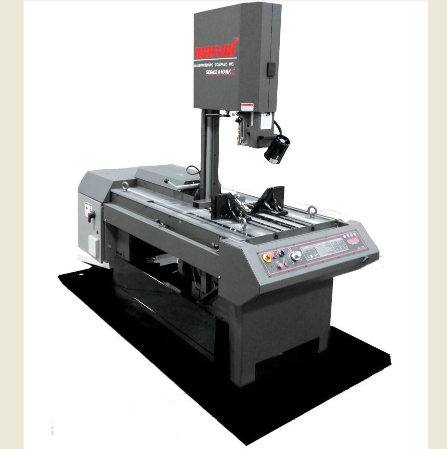18″ x 22″ MARVEL SERIES 8 MARK III, Tilt Frame,  1-1/4″ Blade, 50-450 FPM, Coolant, New