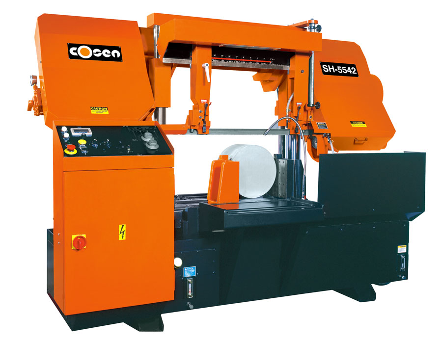 16″ x 21″ COSEN SH-5542, Dual Column, Semi-Auto, 16″ Rounds, 1.5″ Blade, 7.5 HP, New