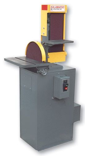 6″ KALAMAZOO Belt & Disc Sander No. S612V, 12″ Disc, 3 HP, Vacuum Base, New
