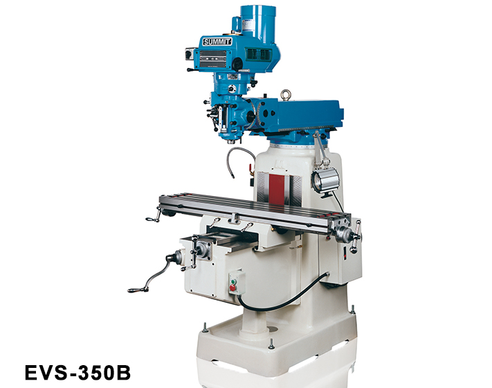 SUMMIT CNC Vertical Mill SmartCut EVS-350B, 3-Axis, 3 HP V-Speed 0-4300 RPM, 10″ x 50″ Table R-8, Fagor 8055MC, Coolant, New