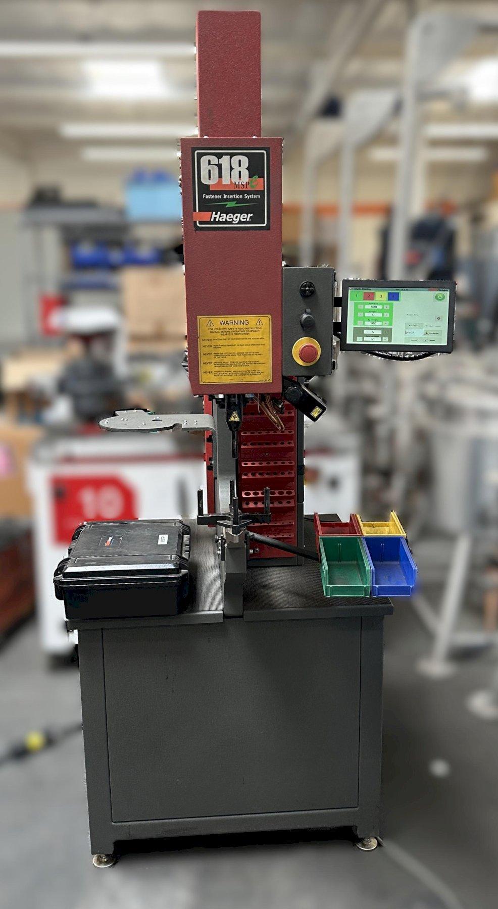 Haeger 618-MSP  w/ IMSTP (Inch/Metric Standard Manual Tooling Package), TPS-Tooling Protection System, Batch Counter, In-tank hydraulic filter system, Variable dwell timer for use with hard material, 