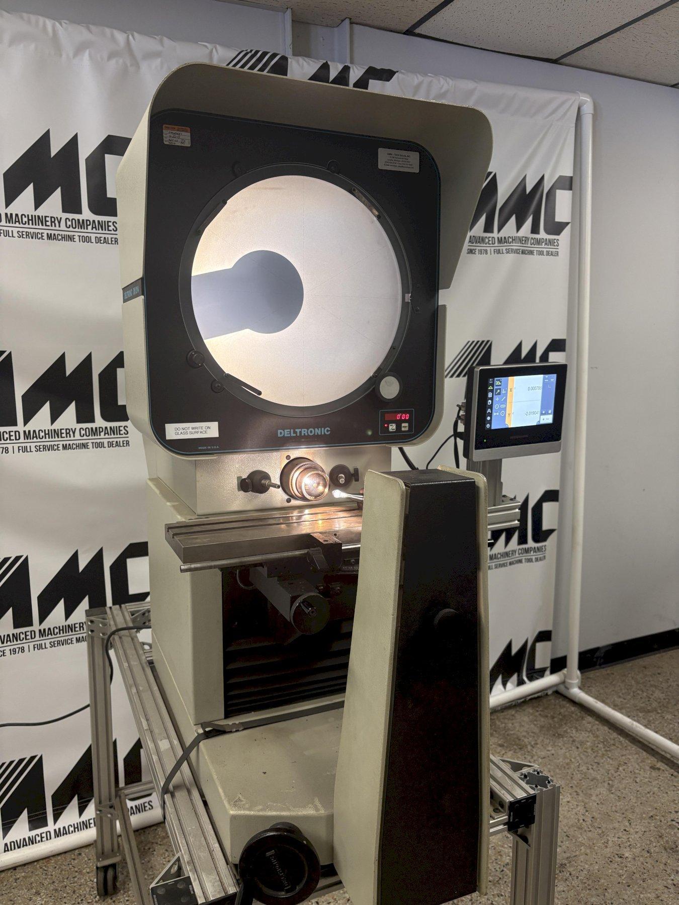 14" Deltronic Model DH214 Bench Top Optical Comparator w/ Heidenhain Quadrachek 2023 DRO