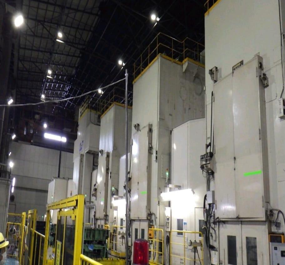2015 Hitachi Zosen Fukui H&F 1600 Ton Straight Side Press - 4500 x 2100 mm