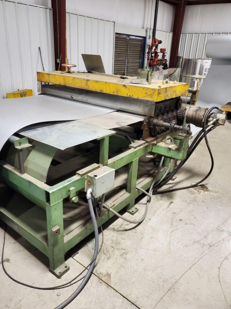 48″ x 20 ga. Engel 5-20CTL-SC Cut To Length Straightener and Shear Only, 1993 – Coil Handler Not Included