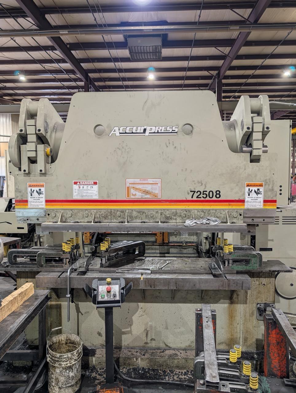 250 Ton x 8′ Accupress 72508 CNC Press Brake, 2023 – ETS Control