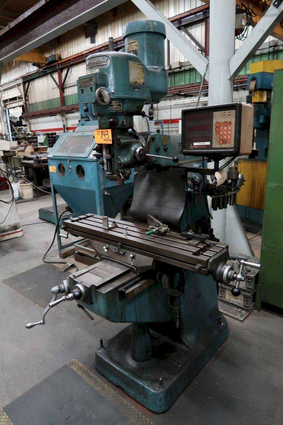 1 1/2HP BRIDGEPORT 2J VERTICAL MILLING MACHINE