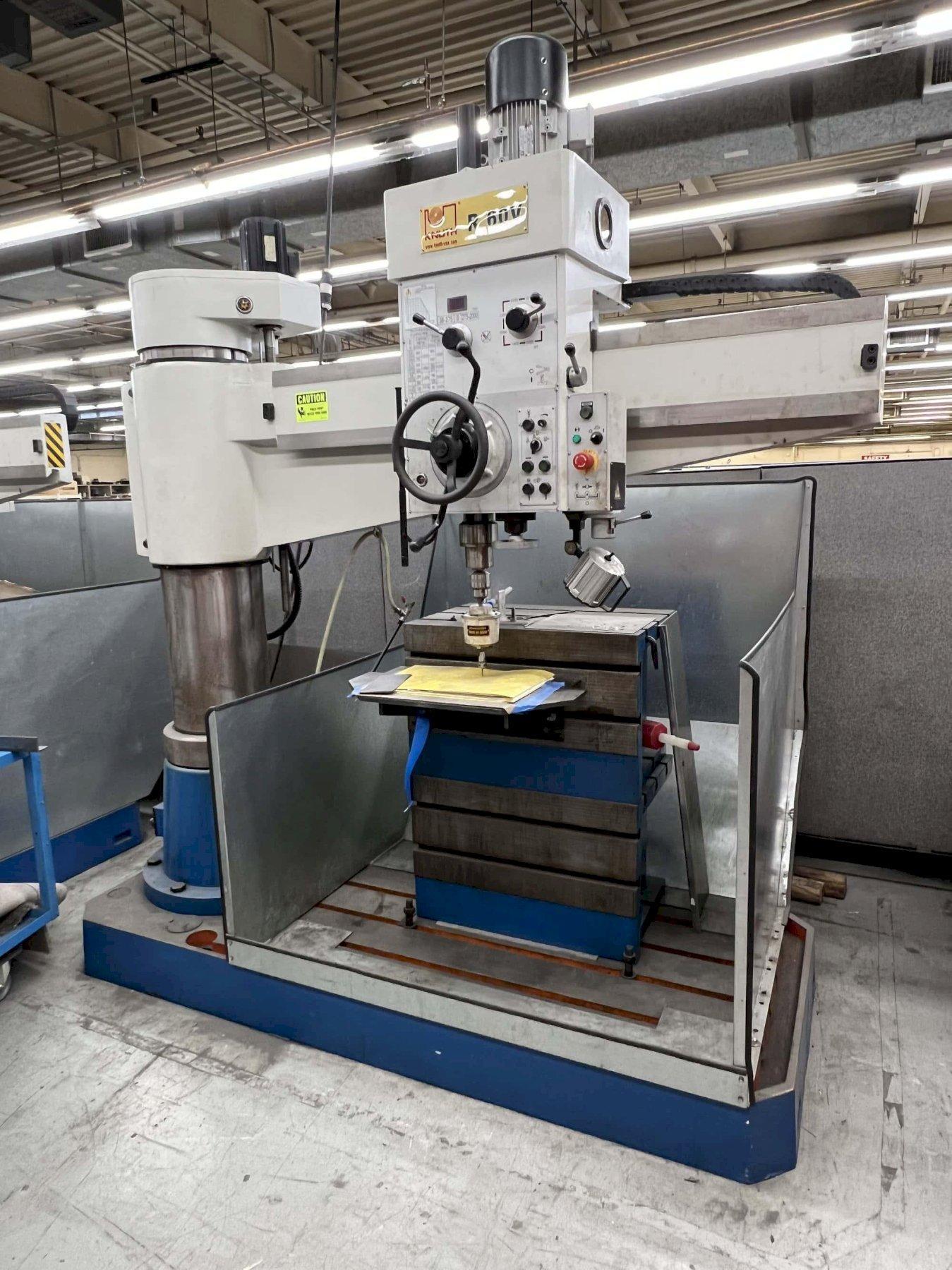 12″ Knuth R60V Radial Drill, 2014 – Tooling Available