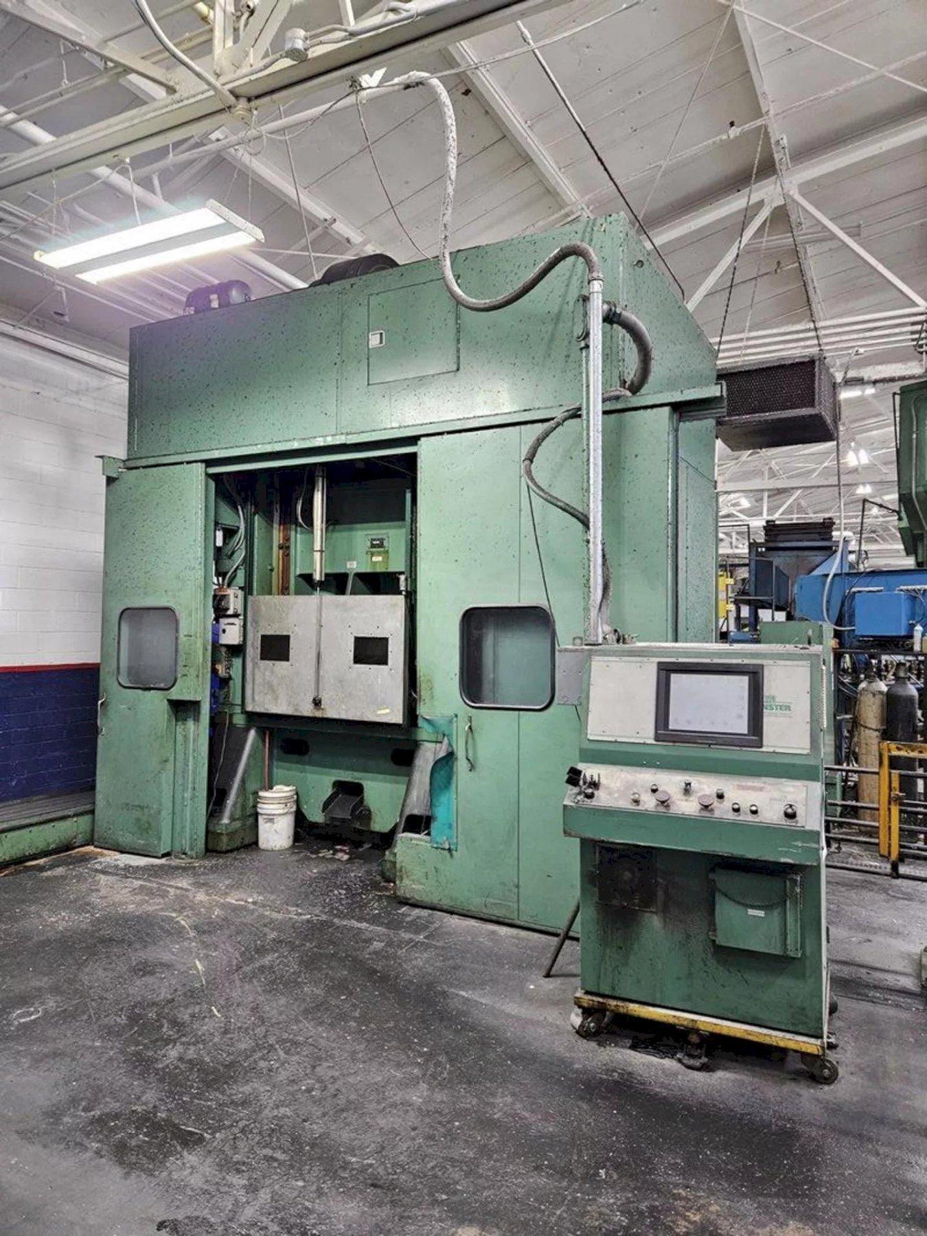 Minster Highspeed 300-ton Capacity Model E2-300-54-40 Straight Side Mechanical Stamping Press For Sale, Year 2000