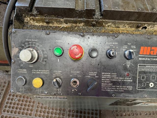 18" X 22" MARVEL 8 MARK 3 VERTICAL BAND SAW STOCK #3815