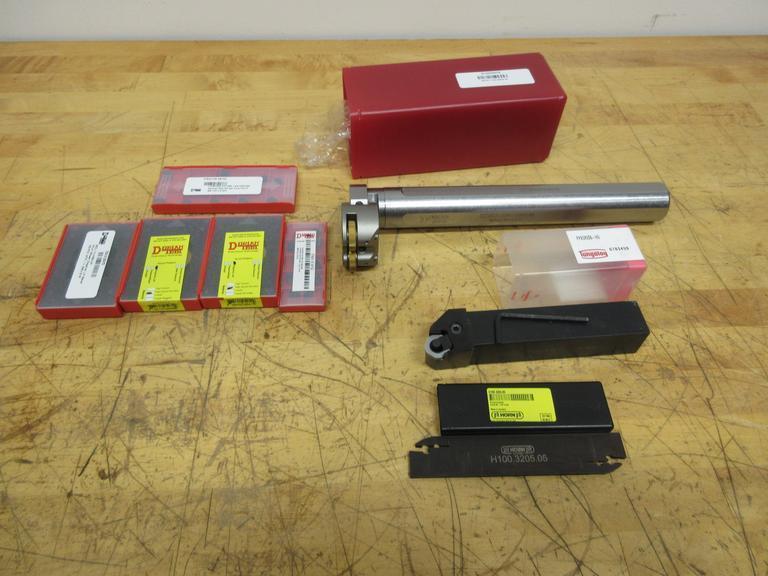 Dorian Tool 1.5" Shank Knurling Tool SCKIT-150-3500-M with Accessories, Tungaloy 1.25" Stick Turning Tool, PH Horn Part Off Holder **All NIB**- Auction Item