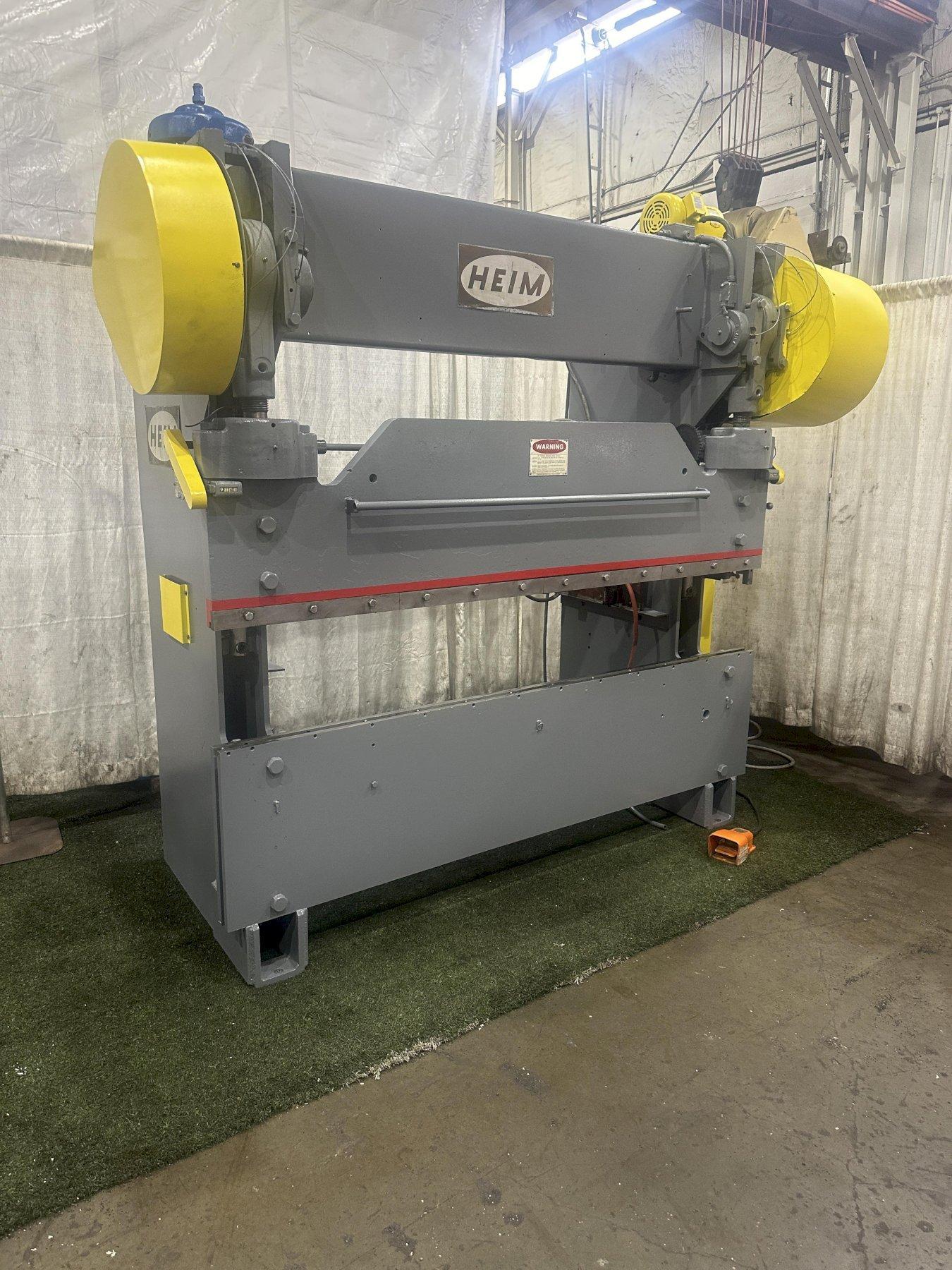 70 TON X 8' HEIM MECHANICAL PRESS BRAKE MODEL 70-8: STOCK #77416