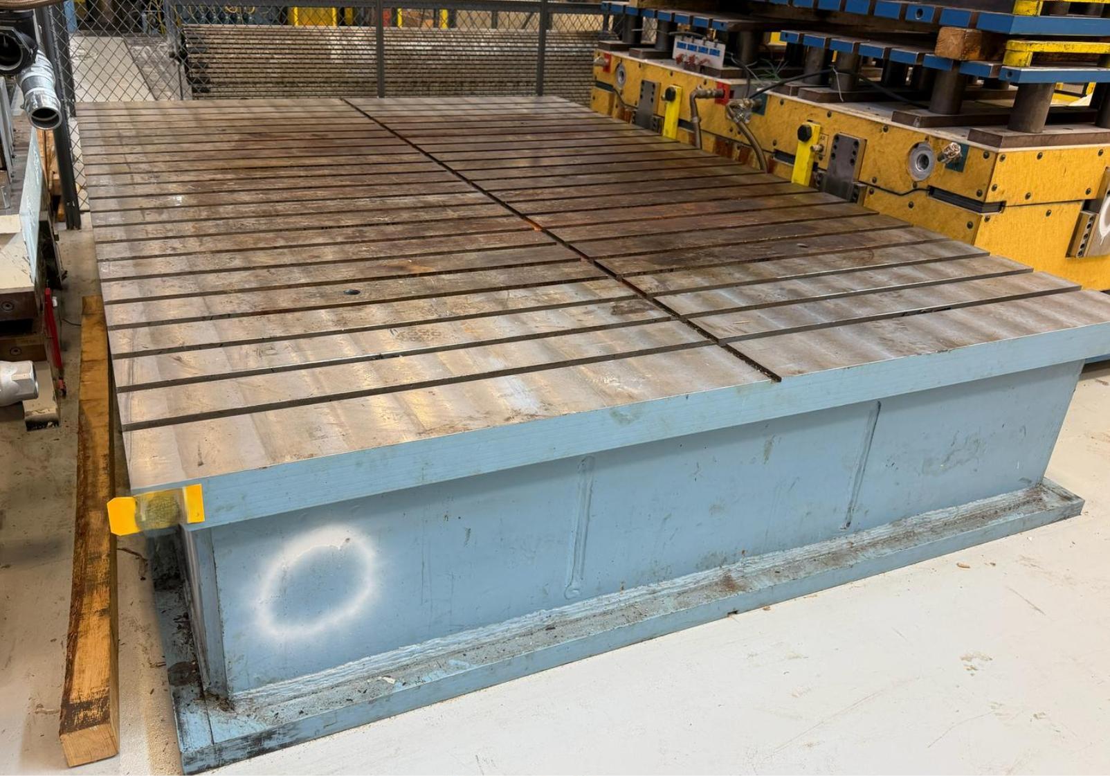 140" X 96" X 24" T-SLOTTED BOLSTER PLATE: YOBRO #25947