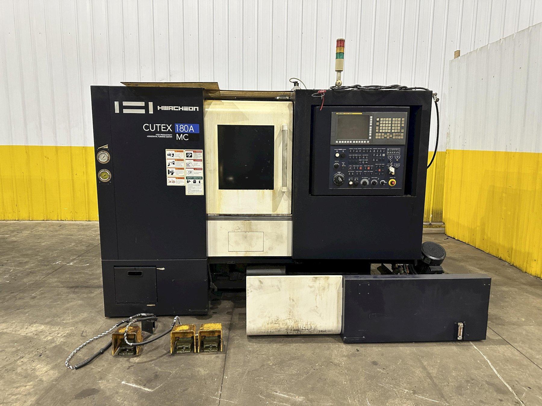 2017 Hwacheon CUTEX-180AMC Horizontal CNC turning center LATHE W/ Live Tooling : YOBRO #26522