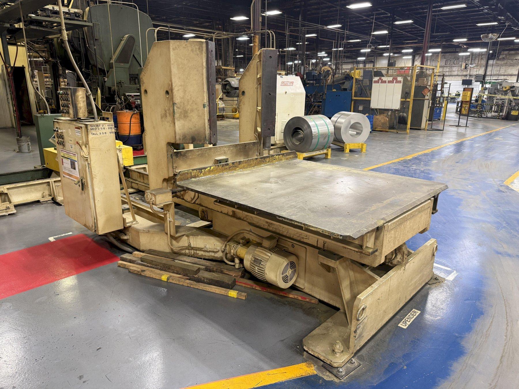 25,000 LBS LITTELL MODEL K25 POWERED UPENDER/COIL FLIPPER: YOBRO #26038