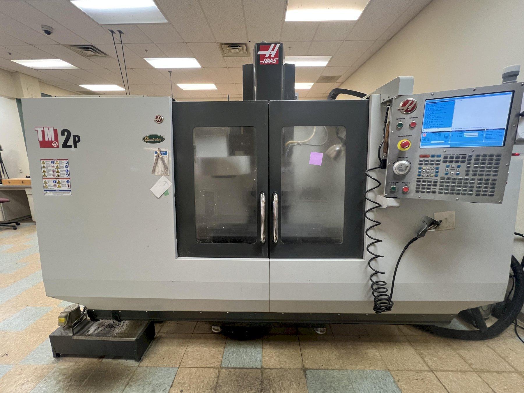 HAAS VERTICAL MACHINING CENTER, MODEL TM-2P, 57.75" x 10.5" TABLE, CT 40, 6000 RPM, 2013