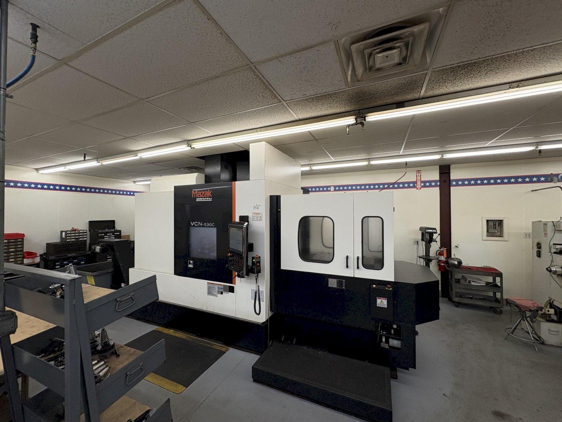 MAZAK VCN 530C CNC Vertical Machining Center - Pallet Changer & 4th Axis Year: 2018