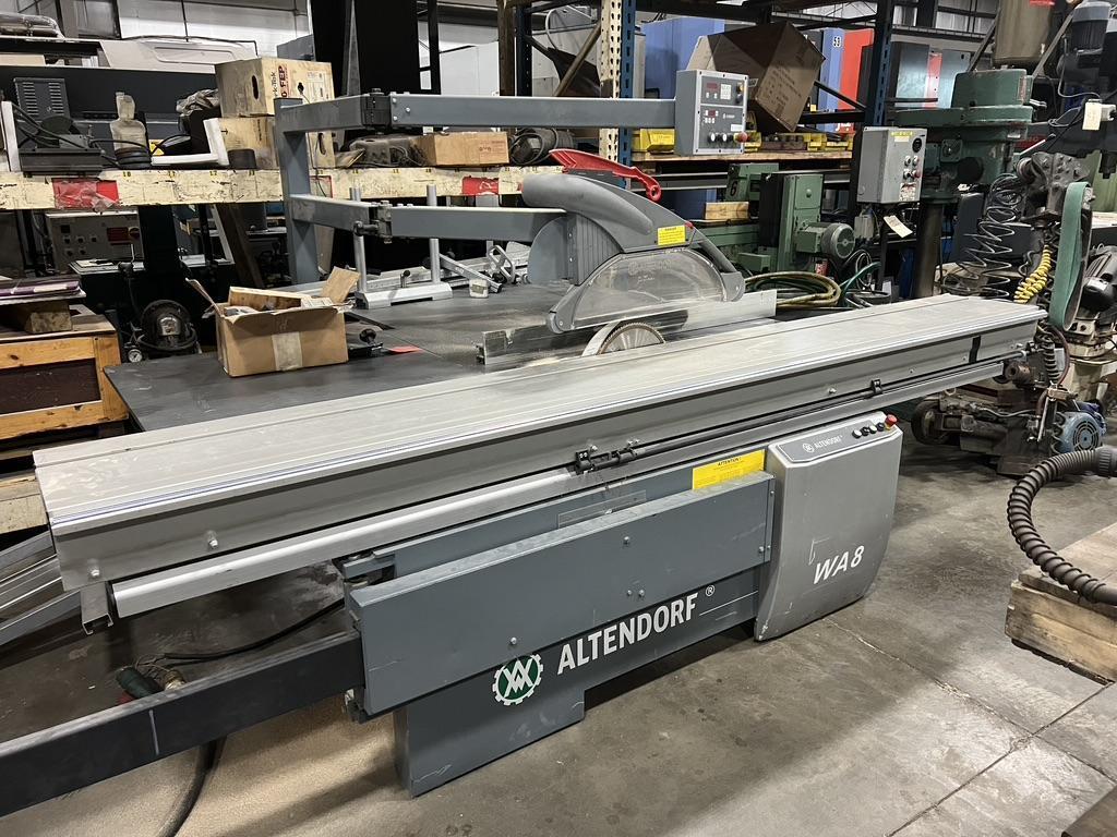 ALTENDORF SLIDING TABLE SAW, MODEL WA8X, NEW 2015, 400 MM BLADE, LIKE NEW CONDITION