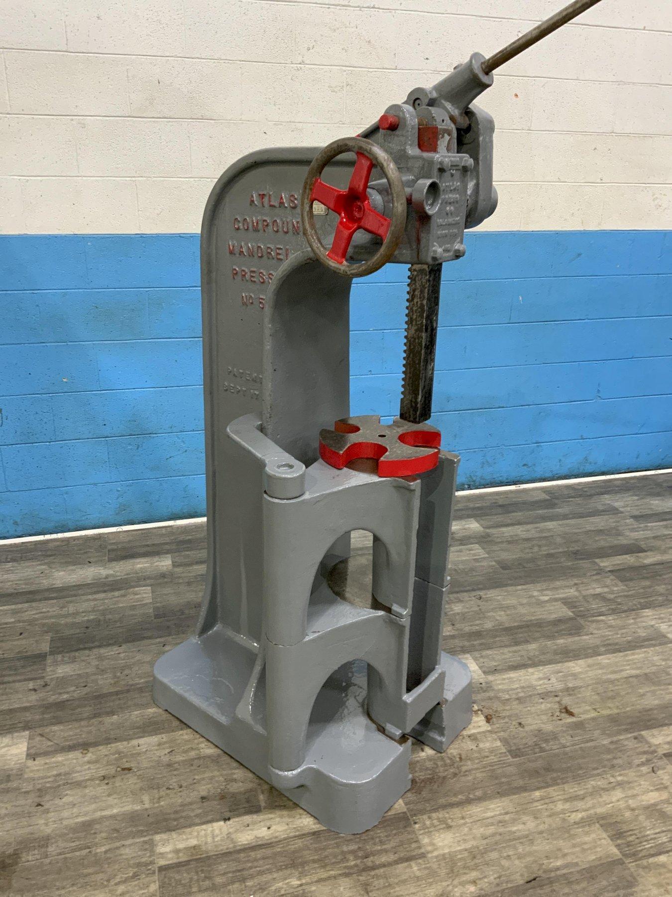 15 TON ATLAS NO. 5 COMPOUND LEVERAGE ARBOR PRESS: STOCK #80791
