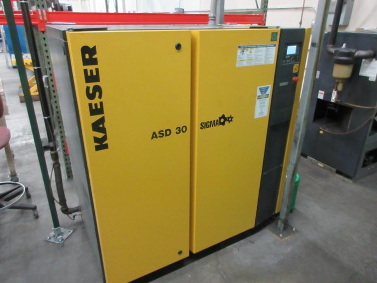 Kaeser ASD-30 Sigma Air Compressor, 30 HP - 2015- Auction Item
