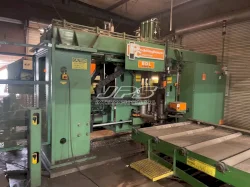 PEDDINGHAUS BDL-1250/9 BEAM DRILL LINE AND MEBA 1140-510 BAND SAW WITH MATERIAL HANDLING
