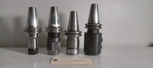 4x Cat40 Cat 40 Taper Tool Holders Jacobs ER Collet 1.25″  Weldon Flat ER20