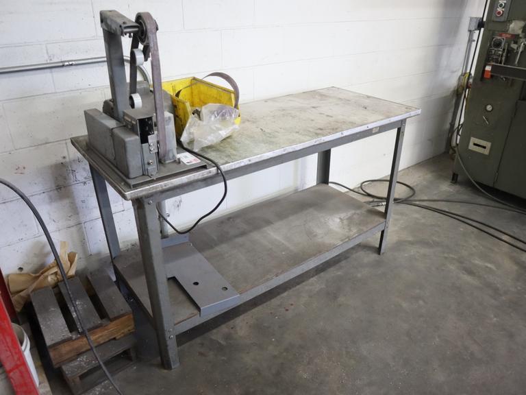 Dayton 1" Belt Sander, 1/2 HP with Work Bench - Single Phase- Auction Item