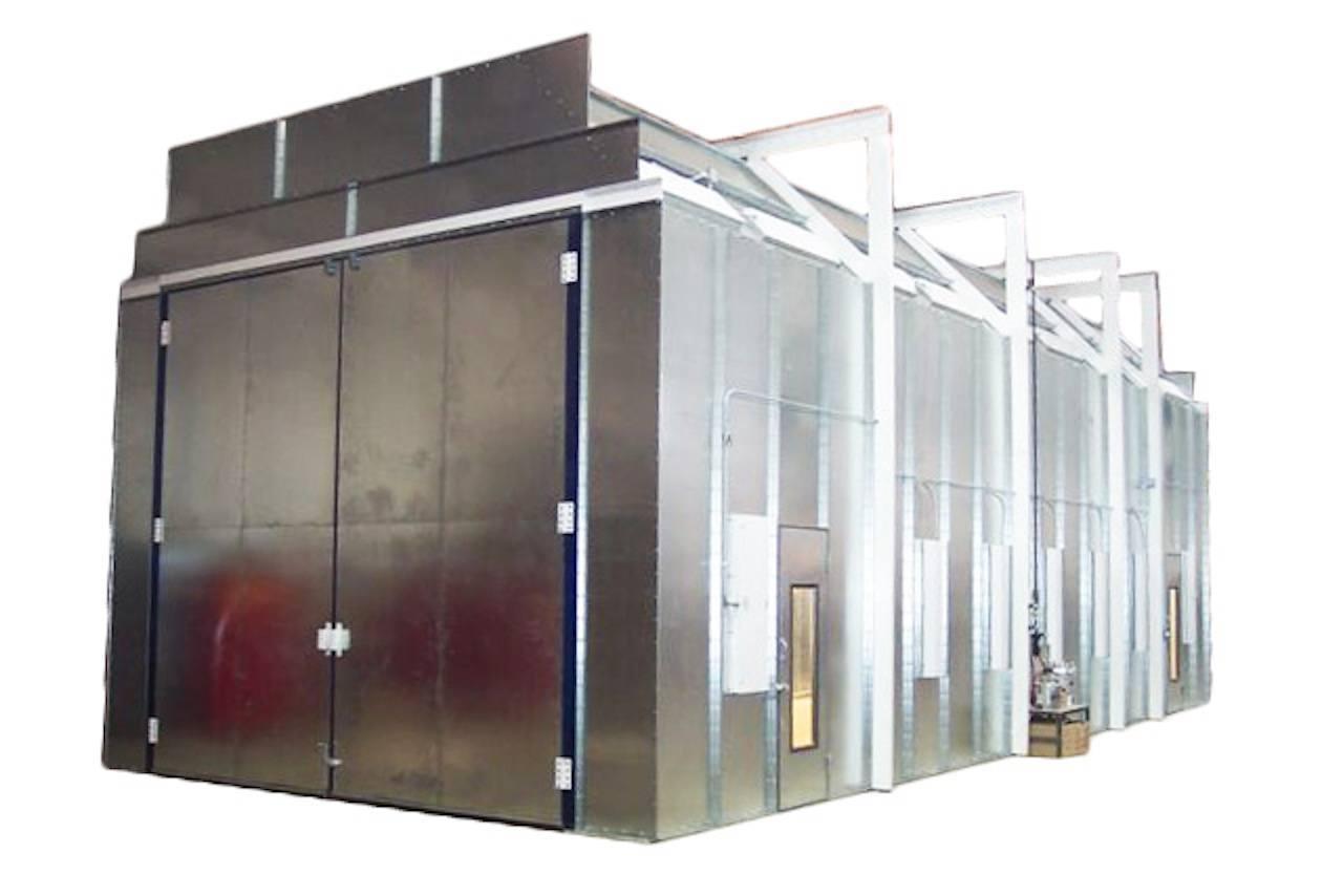 COL-MET PAINT BOOTH, 16' WIDE X 14' HIGH X 50' LONG WORKING DIMENSIONS, 2018, NEW STILL IN ORIGINAL PACKAGING