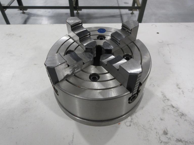 HHT 8" Independent 4 Jaw Lathe Chuck with Reversible Hard Step Jaws and D1-4 Camlock Mounting- Auction Item