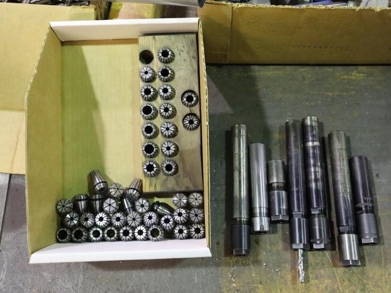 Collet Holders, 1" Diameter Shank with Flex Collets- Auction Item