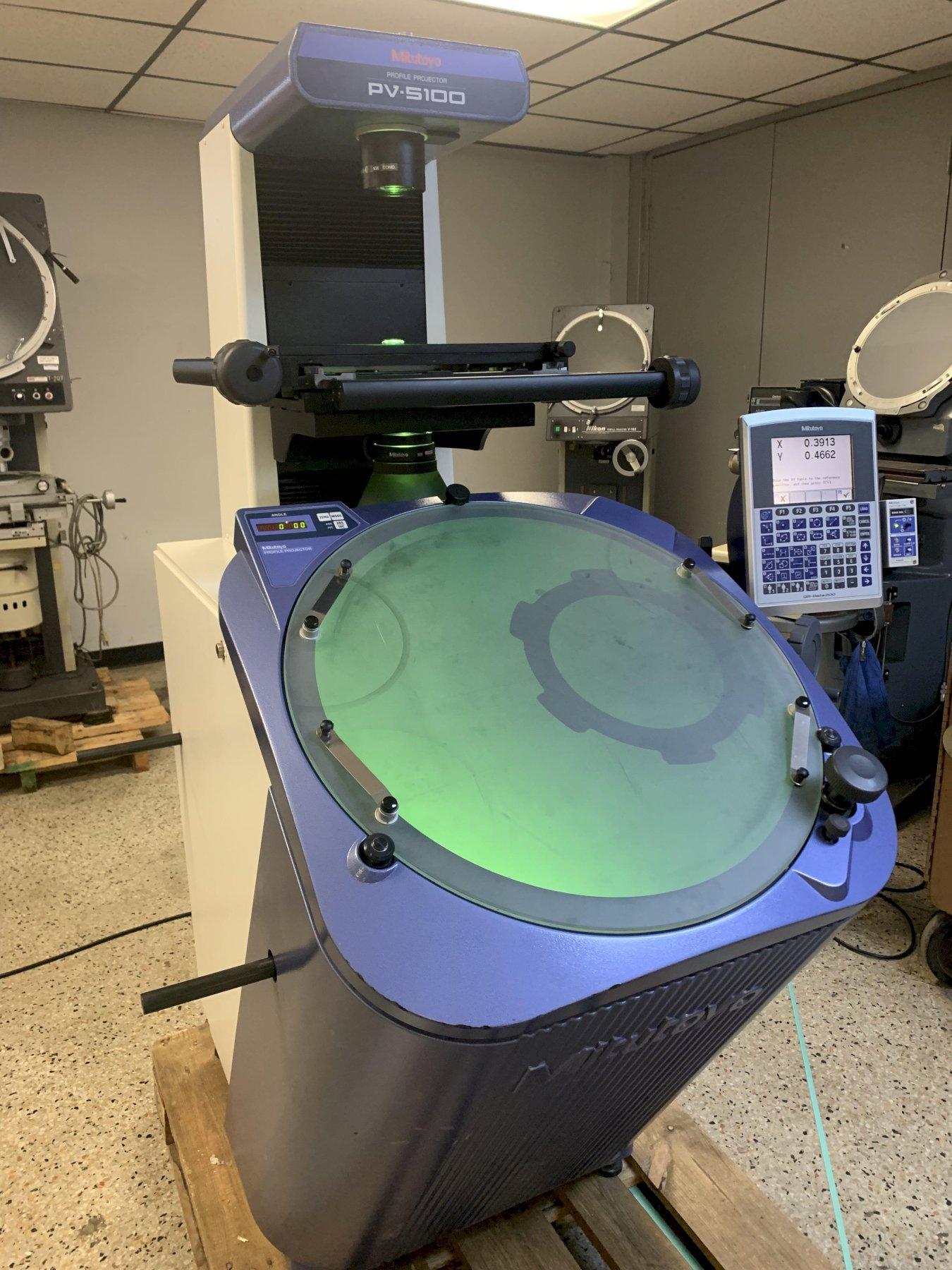 20" MITUTOYO Model PV5100 Vertical Beam Floor Model Profile Projector / Optical Comparator