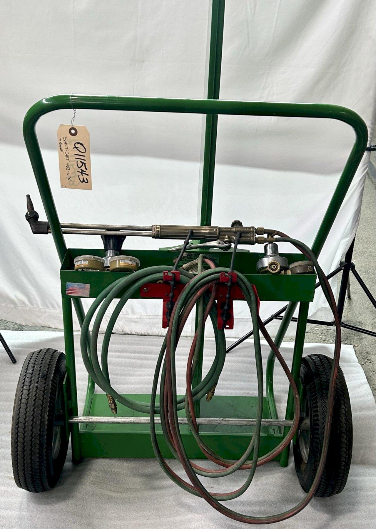 SAF-T-CART 24" FIREWALL WELDING CYLINDER HAND TRUCK, Model 402-16FW, 2 Cylinder Capacity, 400 LB Load Capacity, 13" x 24".