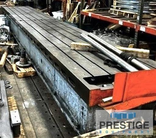 52" x 388" x 34" T-Slotted Planer Table