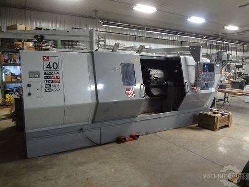 Haas SL40LB, 18" Chk, 7" Bore, 89" Ctrs, 40" Sw, 55 HP, 10 ATC, Holders, VOP-A, Low Hrs, 2007