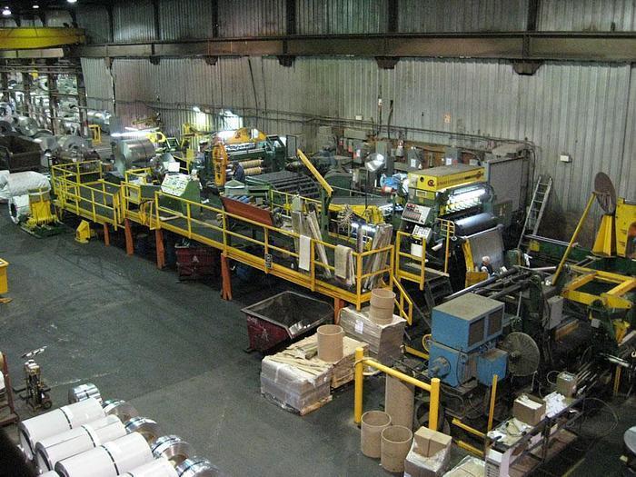 60” x .135” x 50,000 Lbs. Cincinnati/Herr-Voss Slitting Line. STOCK #0999625
