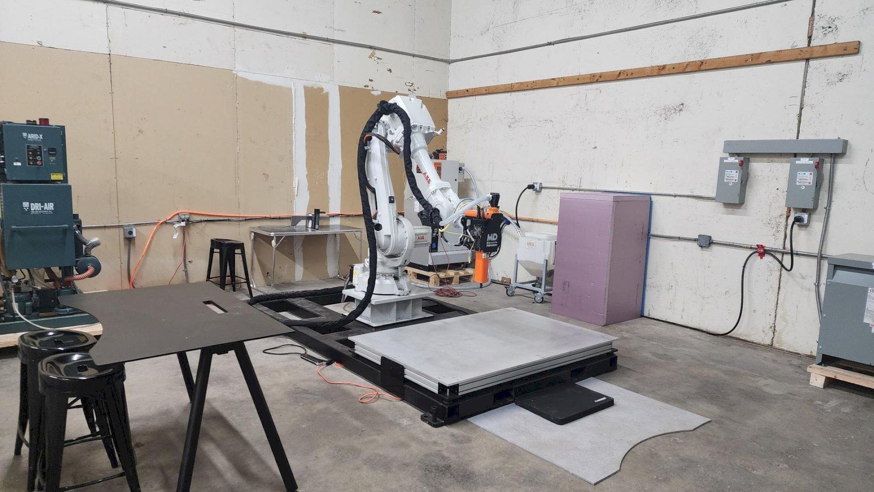 ABB IRB 4600L Robot Cell w/ MDPE‑10 Pellet Extruder, 2025 – Large Format Additive Manufacturing