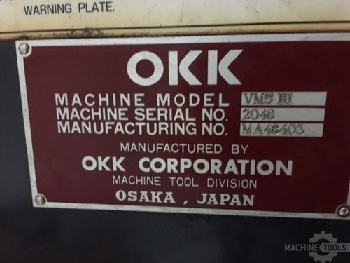 OKK VM-5III Vertical Machining Centers