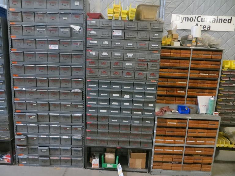 Equipto 84 Drawers w 36 Equito Drawers- Contents Included- Auction Item