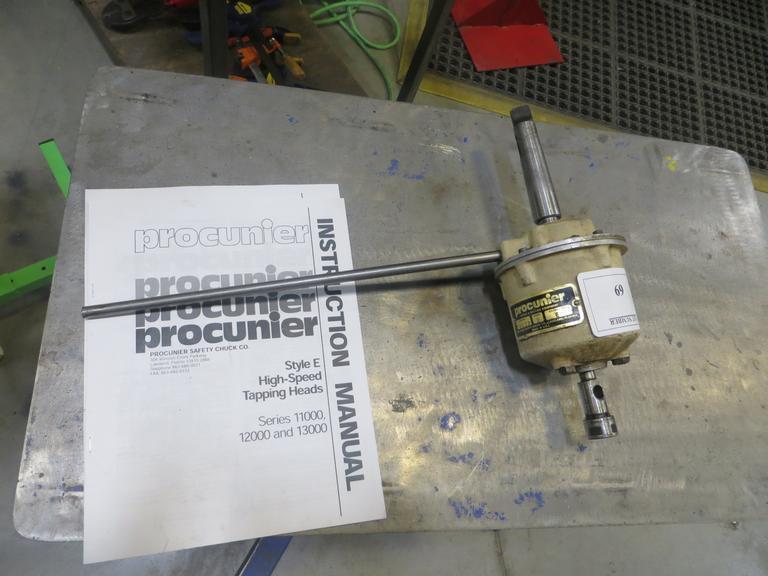Procunier Style E High Speed Tapping Head w Instruction Manual- Auction Item