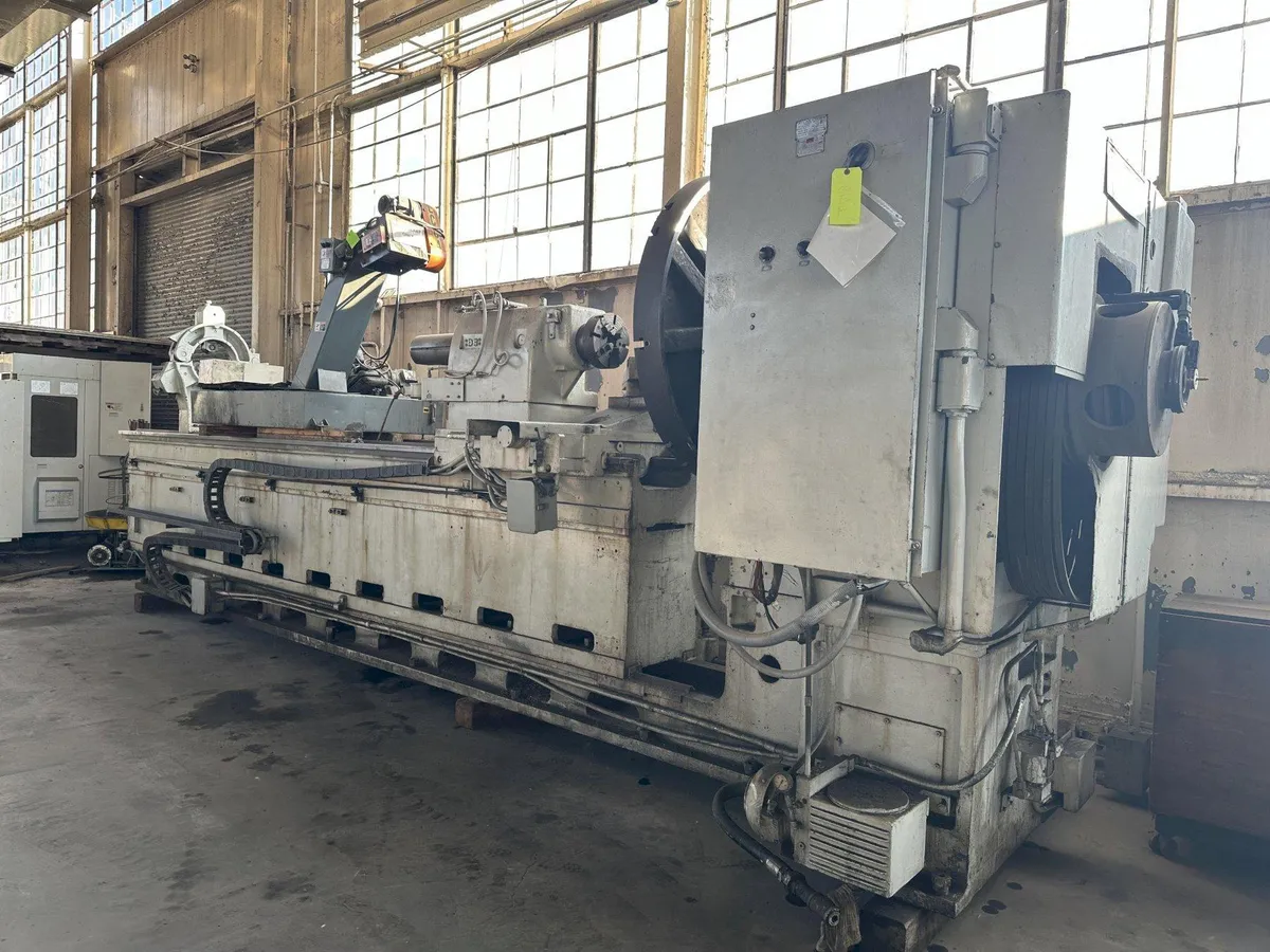 50" /130" X 230-362" LEBLOND MODEL 4025-36 HEAVY DUTY SLIDING BED GAP LATHE, 3" HOLE