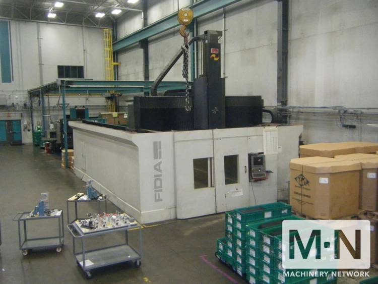 FIDIA MODEL GT2514/6 GANTRY TYPE HIGH SPEED 5 AXIS CNC MILLING MACHINE