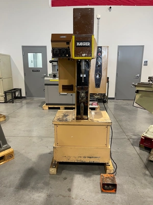 HAEGER HP6-B  6 Ton Hydraulic Insertion Press & Autofeed Bowl USA #6836