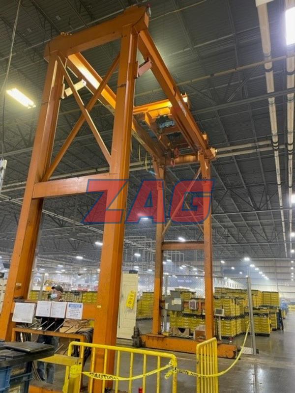 Omi Used 15 Ton Traveling Gantry Crane, 20' Span, Yr. 2003