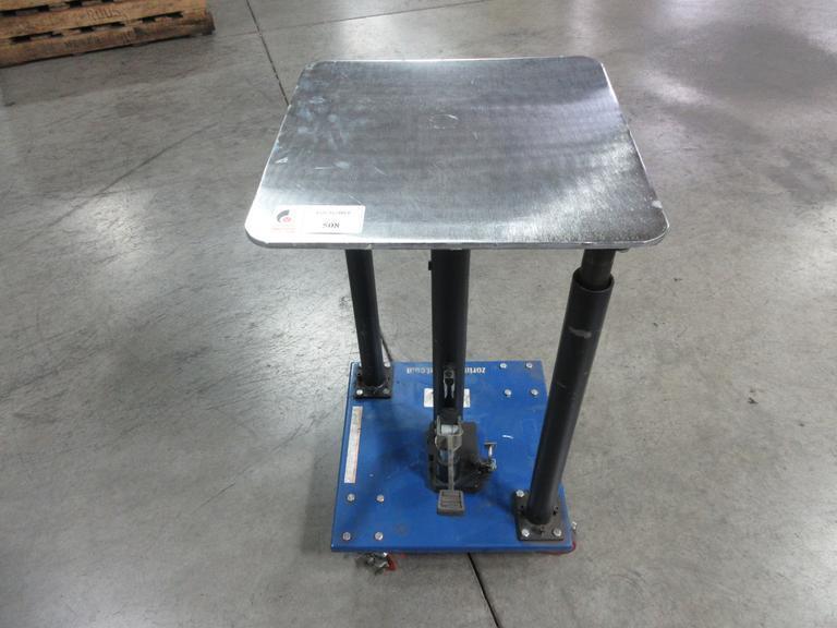 Zorin Material Portable Hydraulic Lift Table, Foot Kick- Auction Item