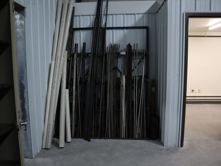 Steel Bars and Bar Rack with PVC Pipe and Conduit- Auction Item